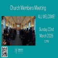 Church Members Meeting 